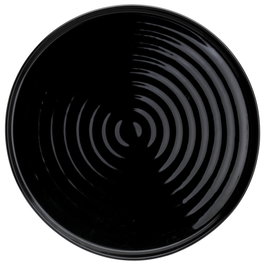 Avet Plato Llano Negro 25 cm - Colección Silo - Pack de 3 Unidades